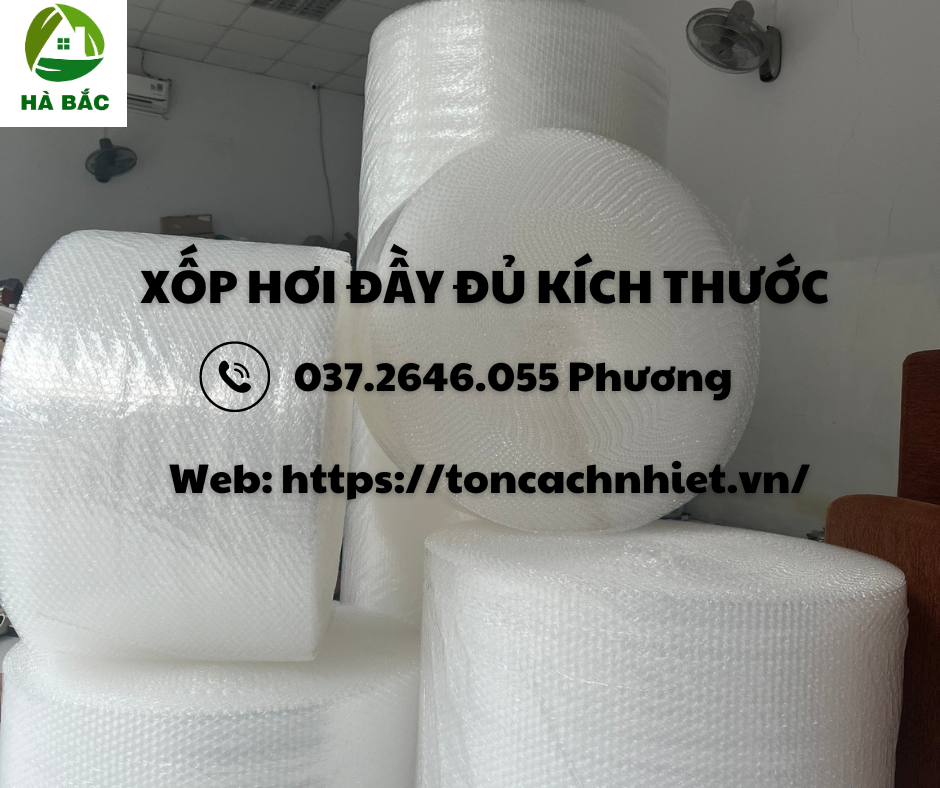 xốp hơi cắt khúc đầy đủ kích thước