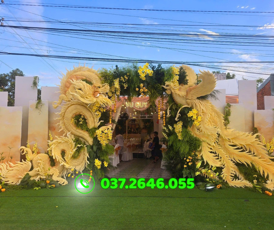 cổng cưới rồng phượng